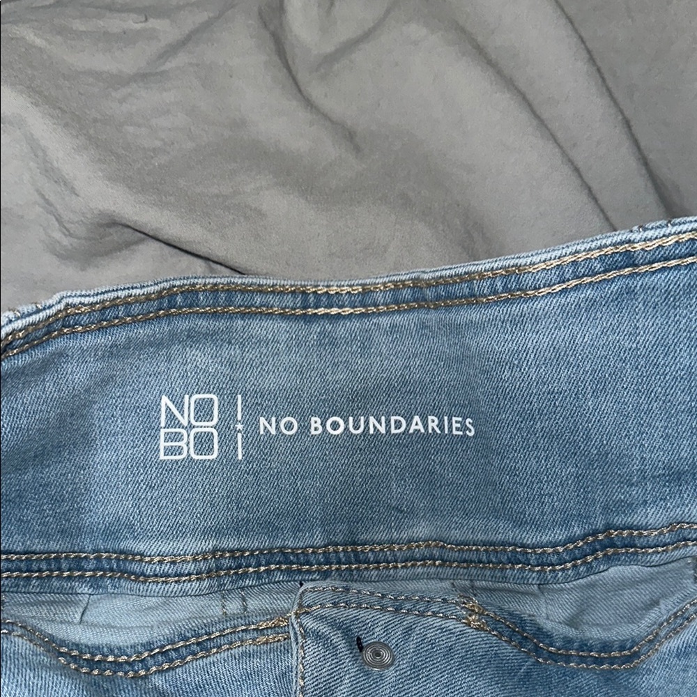 Denim Pleated Skirt - Picture 4 of 5